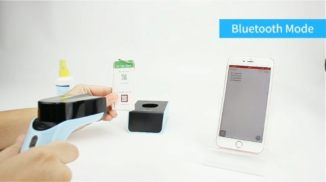 NETUM DS7500 バーコードリーダー 水色 充電スタンド付き DS7500 2D Wireless Barcode Scanner – NETUM